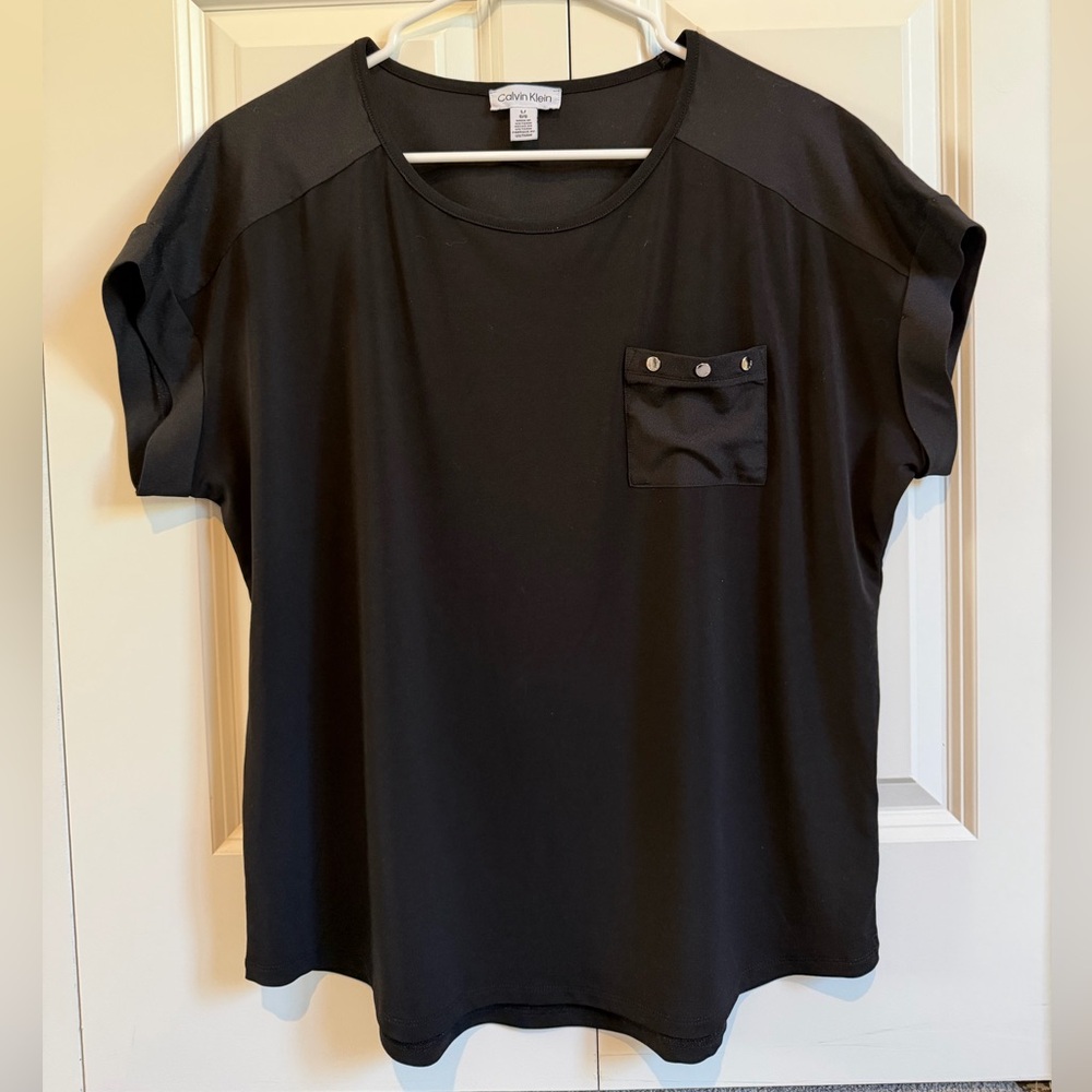 Calvin Klein Black Short Sleeve Top